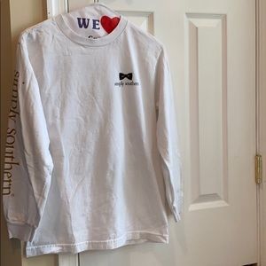 Simply Southern White and Gold Long sleeve top